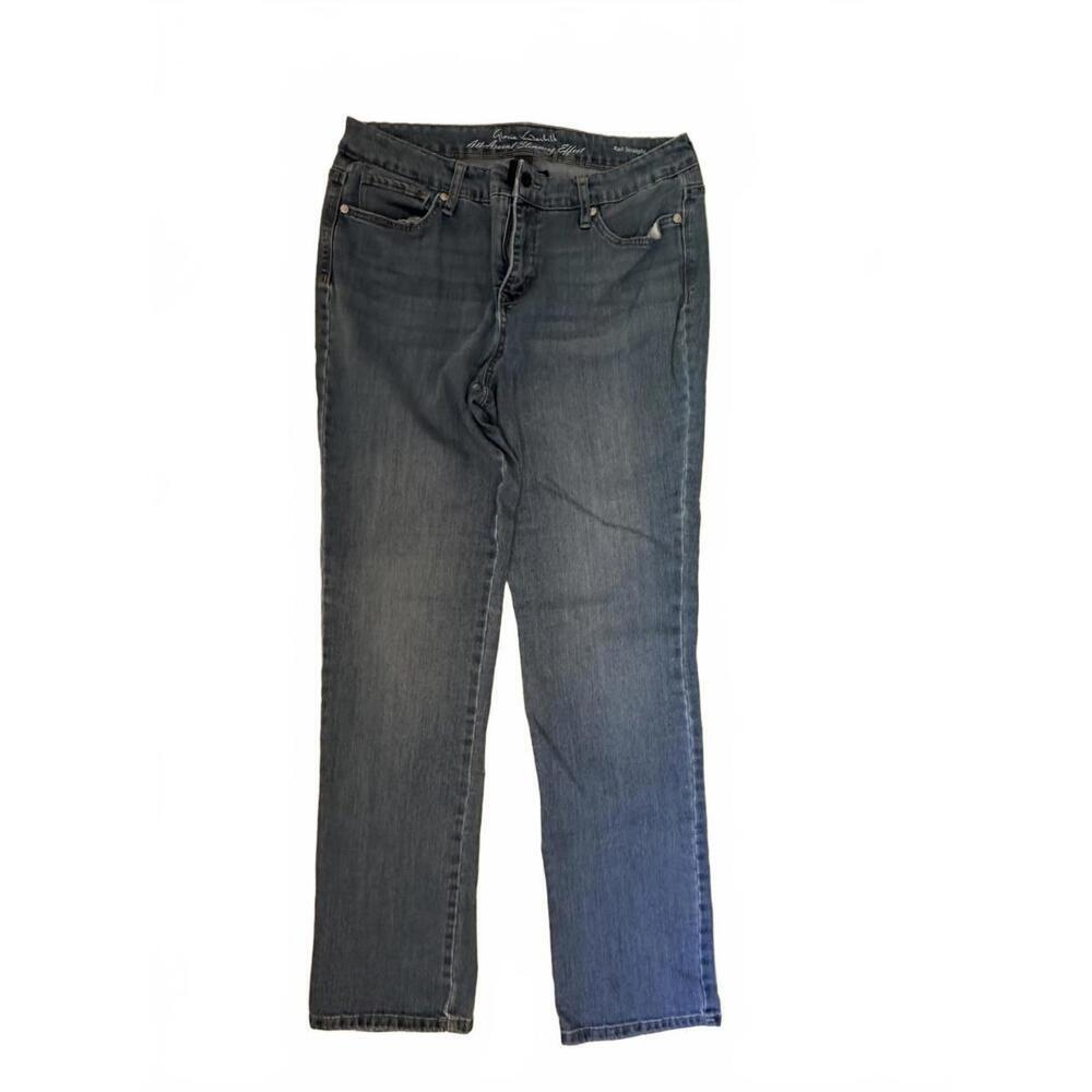 Gloria Vanderbilt Women’s Sz 8 Slimming Straight Leg Stretch Mid Rise Jeans